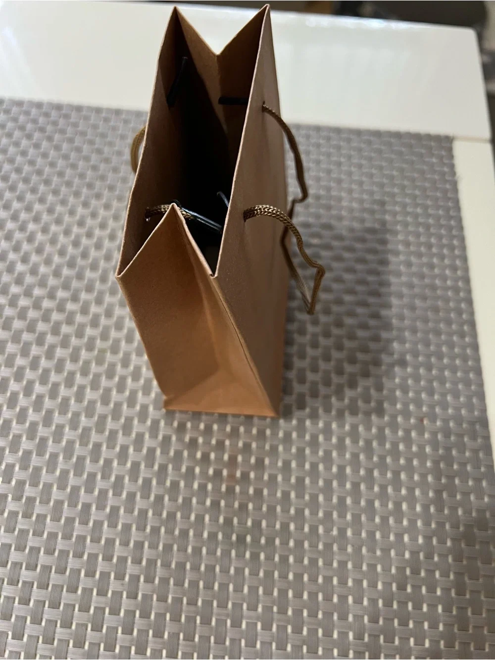 Set of 24 Small Kraft Paper Gift Bags with Rope Handles